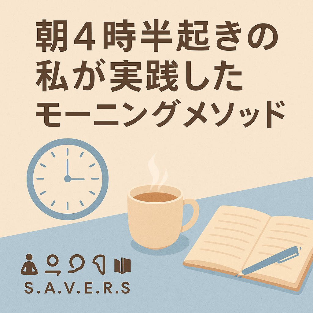 朝4時半起きの私が実践したモーニングメゾット