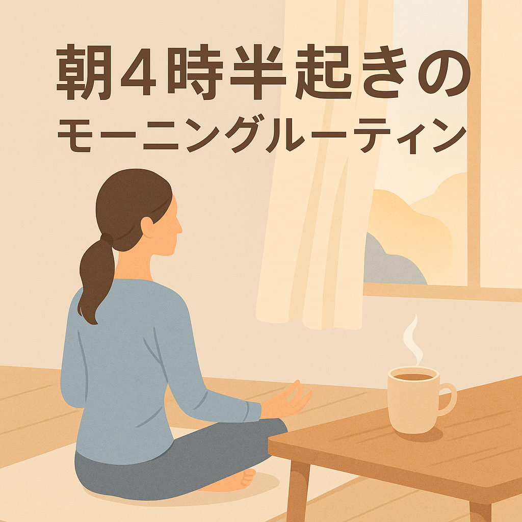 朝4時半起きで一日が変わる！私のモーニングルーティンと朝活の習慣